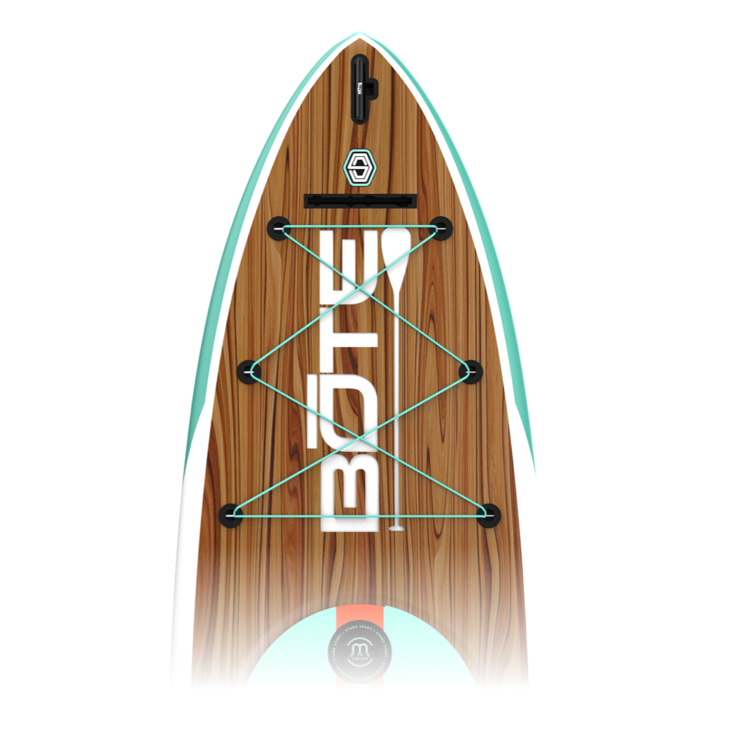 Zoomed in top view of the HD 12′ Classic Mangrove Paddle Board