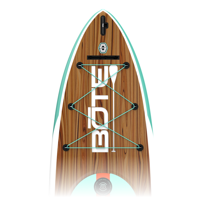 Zoomed in top view of the HD 12′ Classic Mangrove Paddle Board