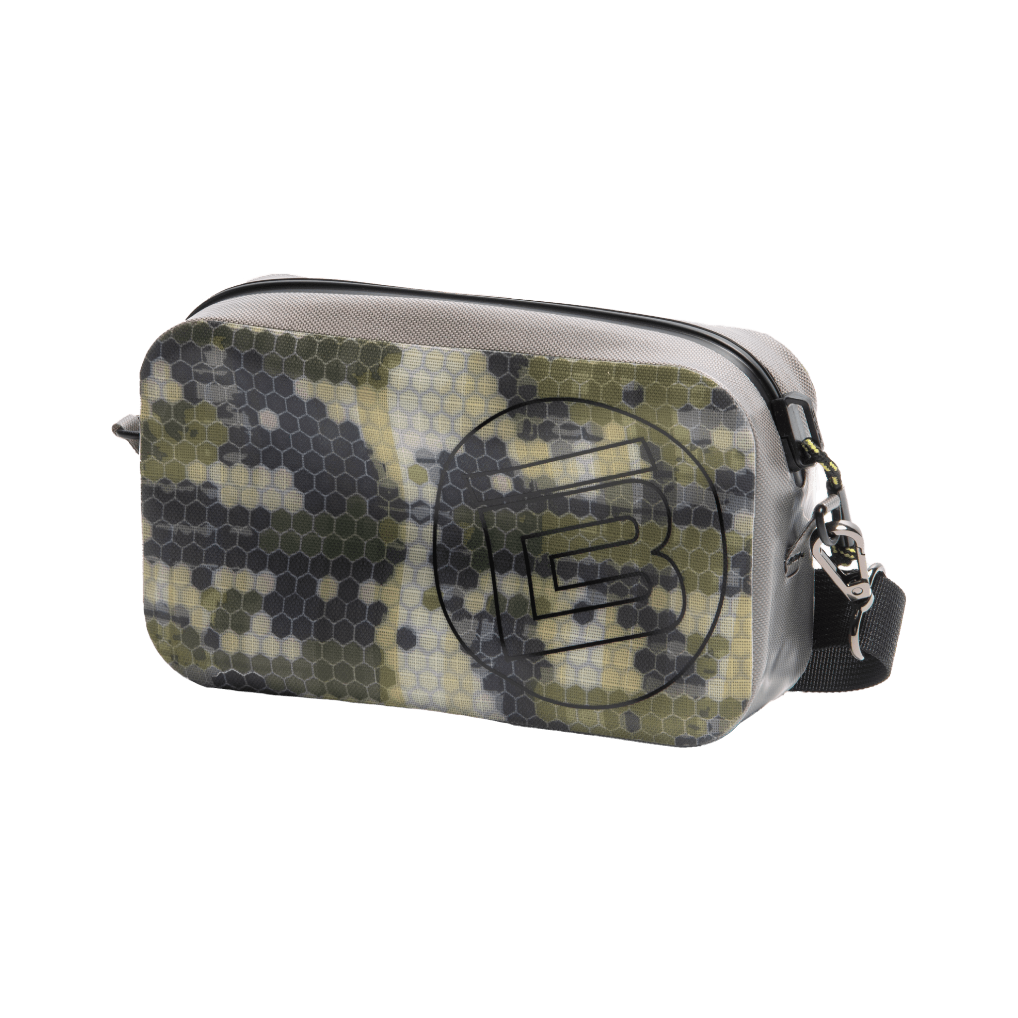 Front angled view of the Highwater Hitchhiker XL Verge Camo