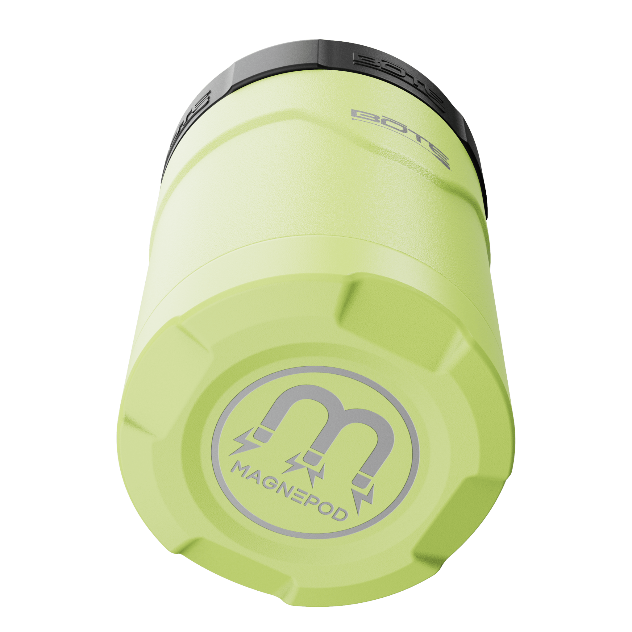 A detailed image of the MAGNEChill Can Cooler Switch Lime, showing its design and key features.