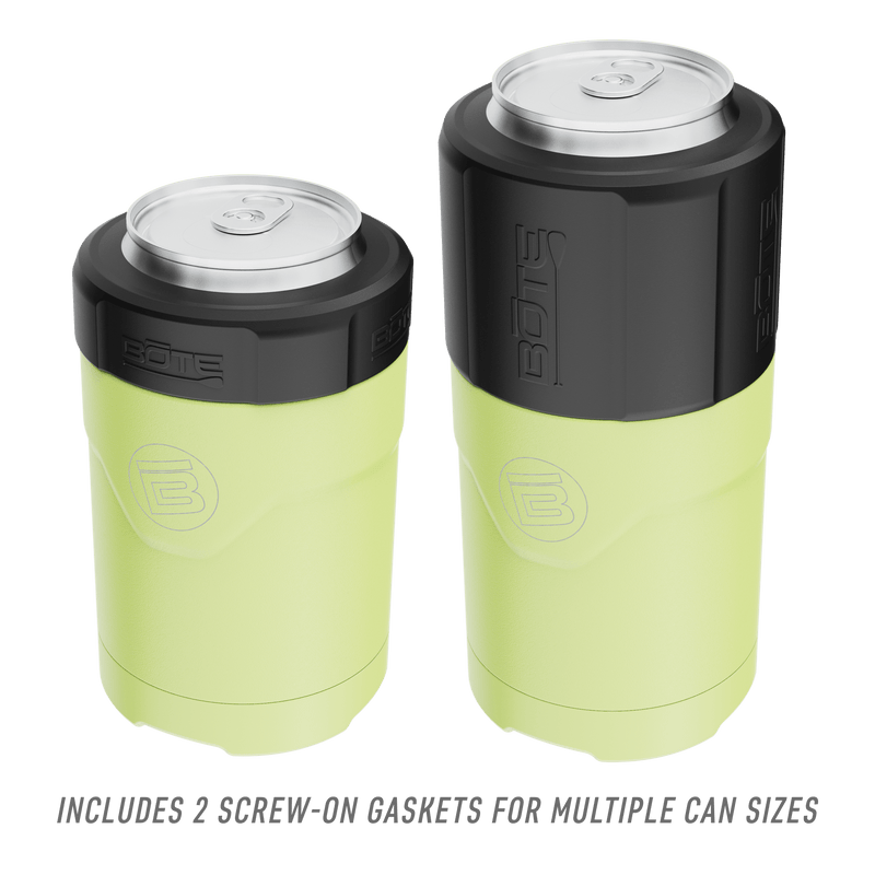 A detailed image of the MAGNEChill Can Cooler Switch Lime, showing its design and key features.