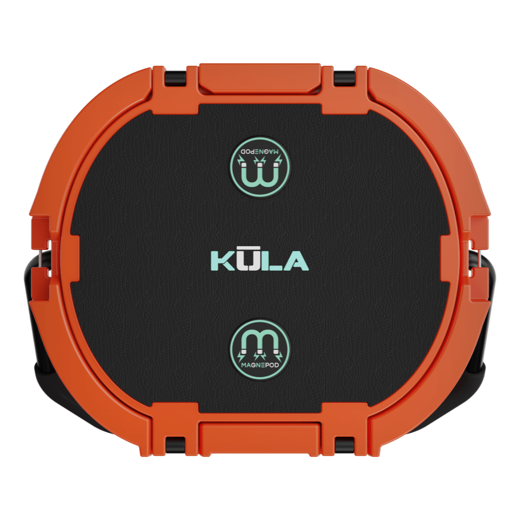 Top view of the KULA 10 MAGNEPOD™ Cooler Sunrise