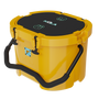Top angled view of the KULA 10 cooler in yellow