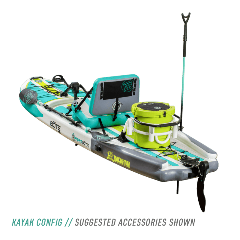 Bote Rackham Aero Inflatable Paddle Board Full Trax Jade / 12ft 4in
